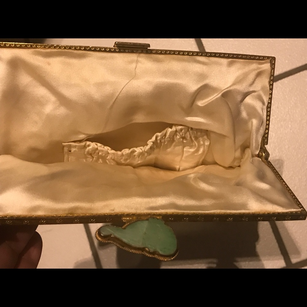 Vintage Embroidered Brocade Wristlet Clutch Purse - Picture 2 of 2