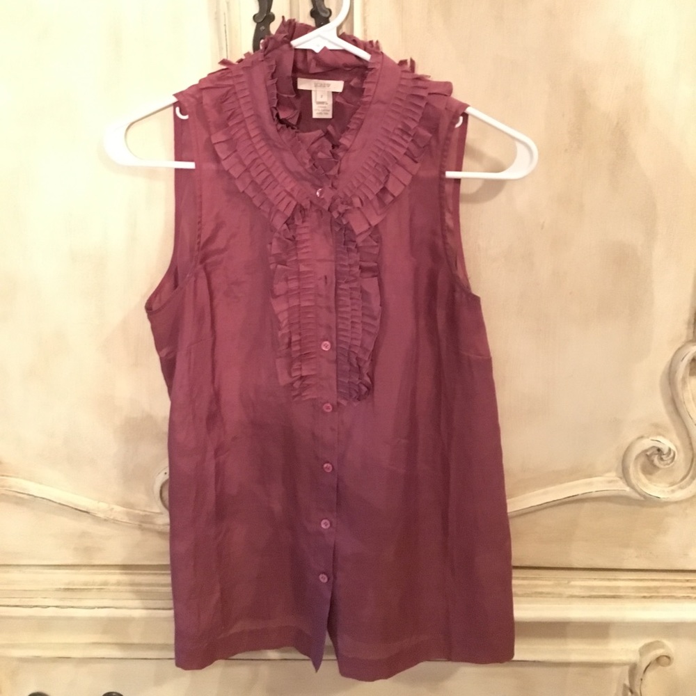 JCrew silk blend top