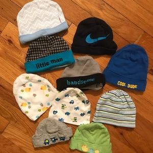 23 Piece Newborn Lot Hats, Mittens, Socks
