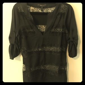 BCBG 'Erid' lace inset tunic
