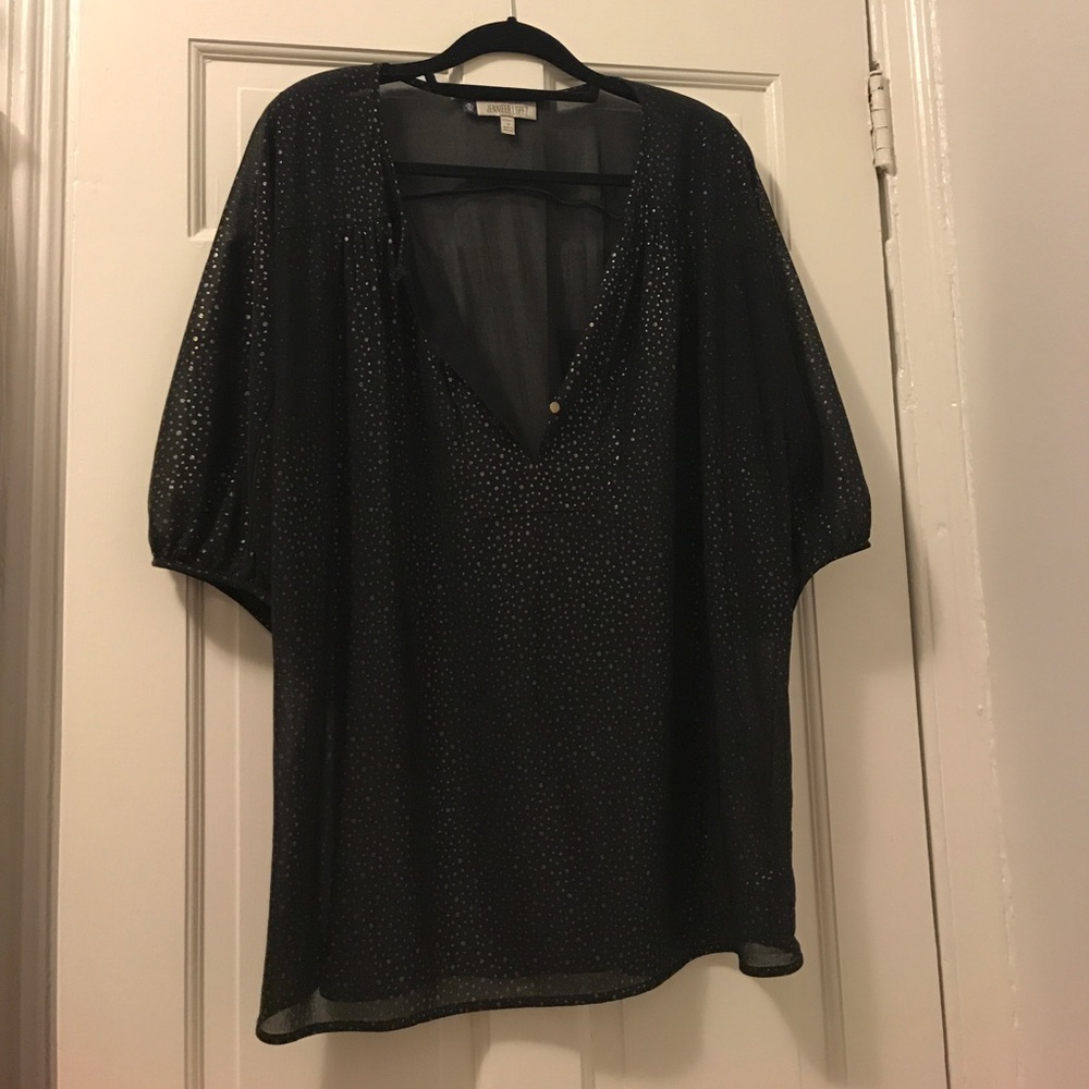 Black Shimmer Blouse