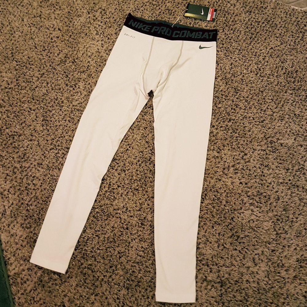 NWT Men's Nike Golf Pro Combat White Underarmor