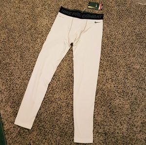 NWT Men's Nike Golf Pro Combat White Underarmor