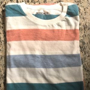 Bonobos yarn spun striped tee, Men's Medium