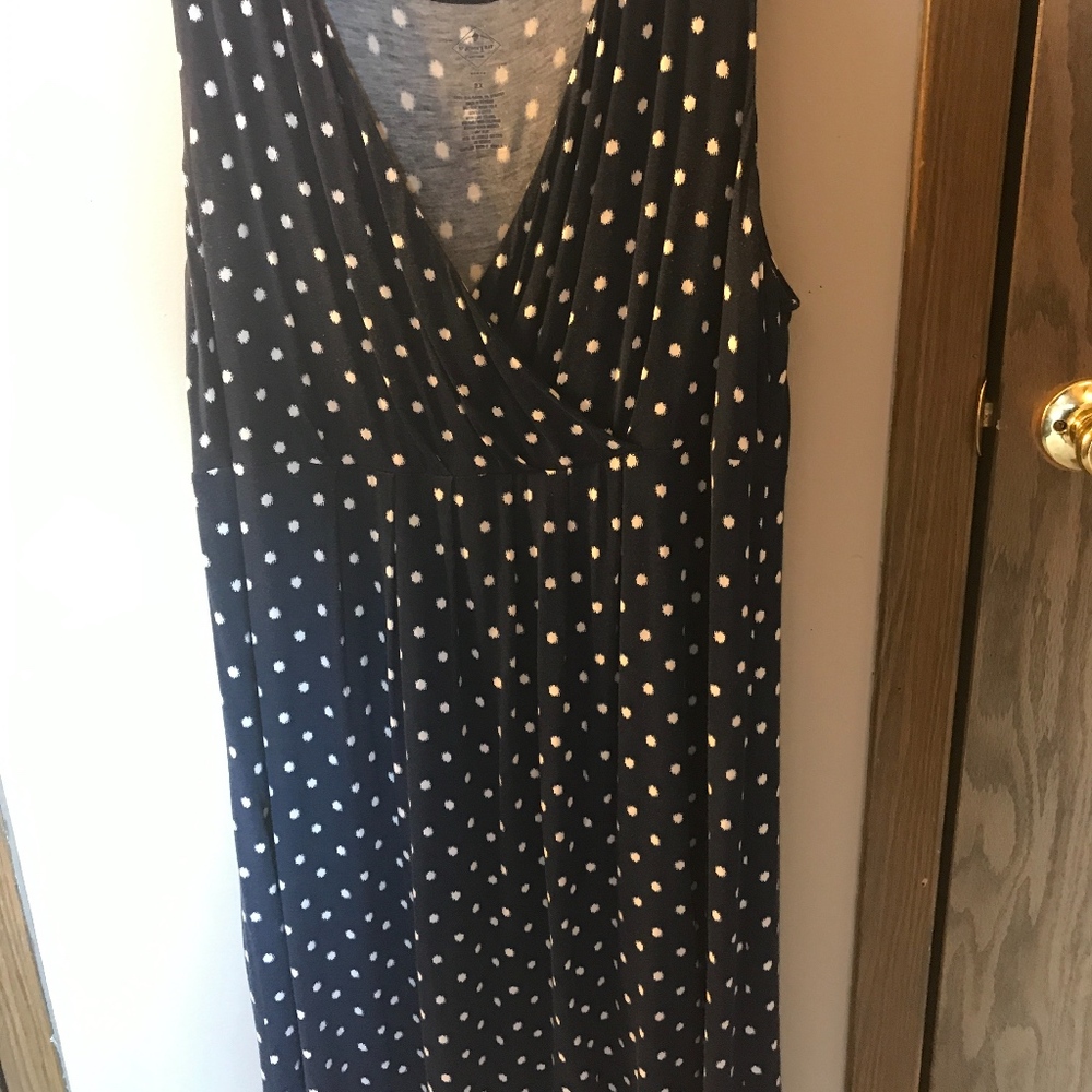 ❤️ St. John's Bay polka dot dress (Size 2x)