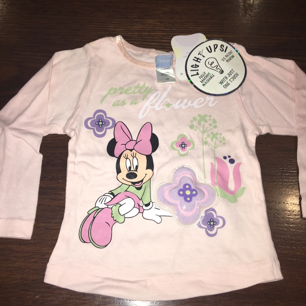 Light up Minnie Mouse shirt.