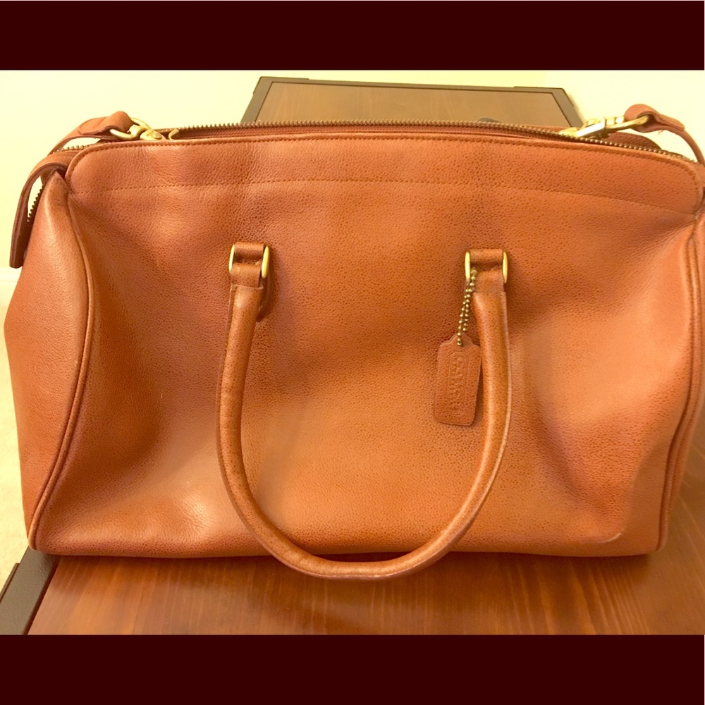 Vintage Coach duffel bag.