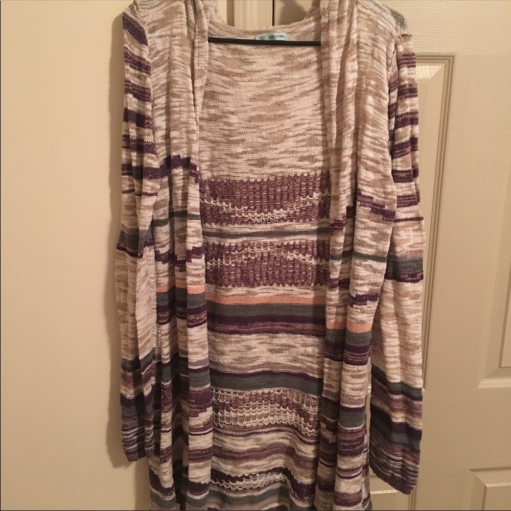 EUC hooded long sweater ✨