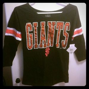 SF Giants womens baseball shirt XS