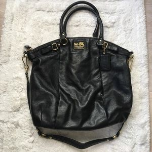 Black Coach hobo bag.