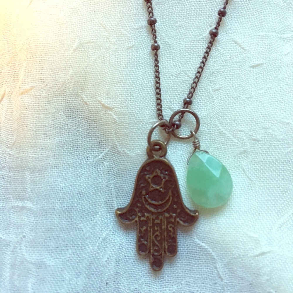 Hamsa necklace