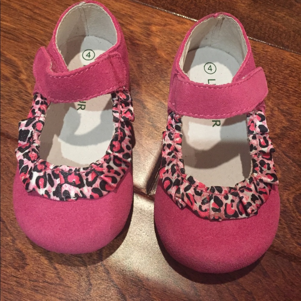 Hot pink shoes
