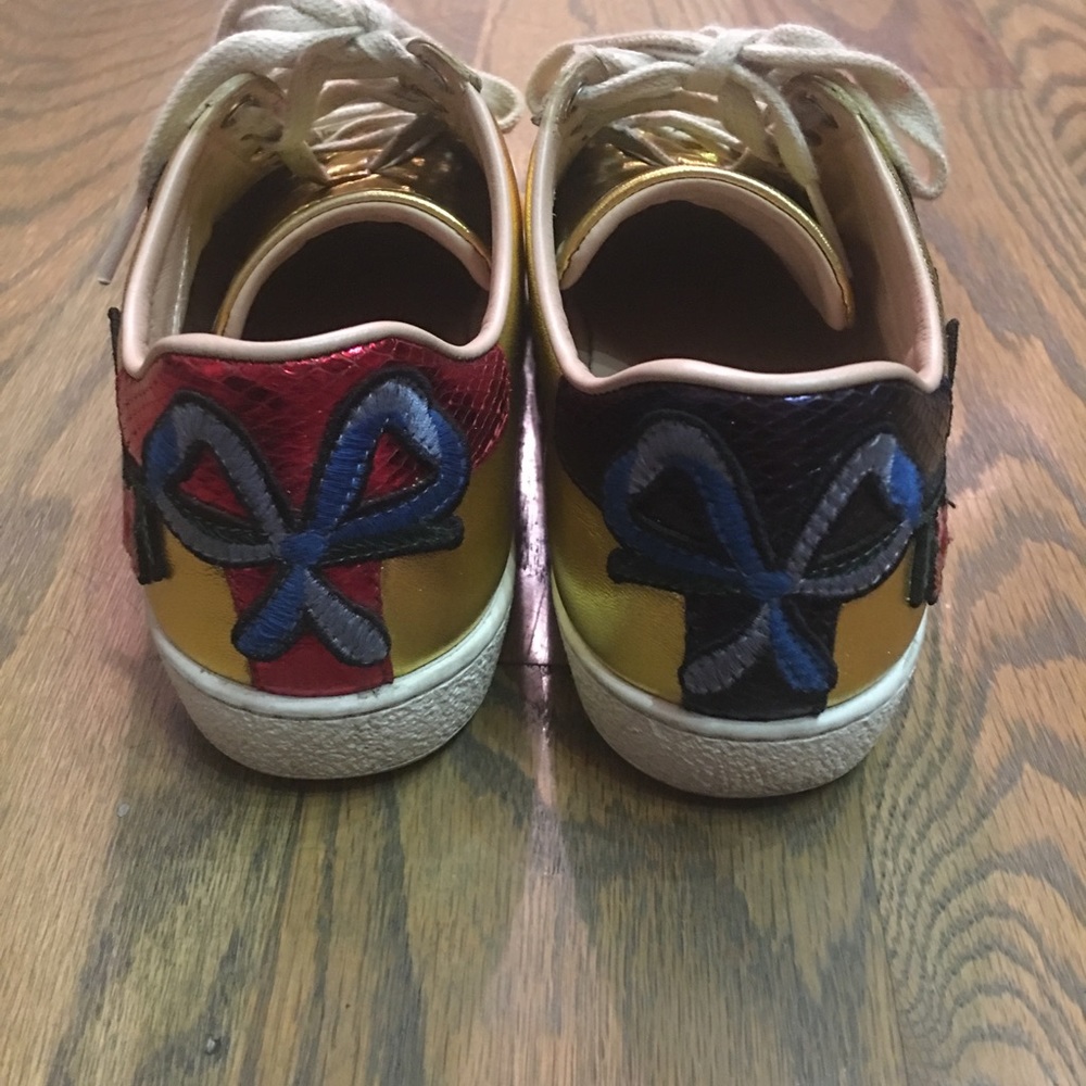 Gucci gold Ace sneakers - Picture 3 of 3