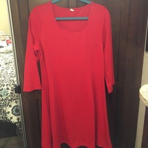 Long Sleeve Red Old Navy Dress 👗👗👗