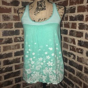 (M) Flower printed tank top