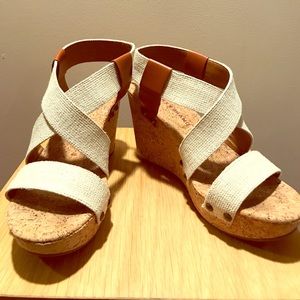 Lucky Brand cork wedges