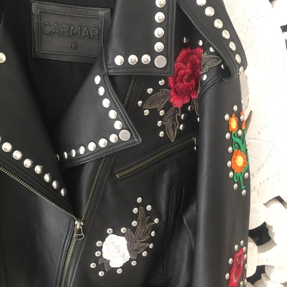 ❤️ LF Carmar Black Leather Jacket - Picture 3 of 6