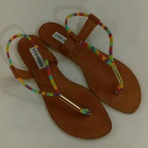 Steve Madden Rainbow Ankle Strap Sandals