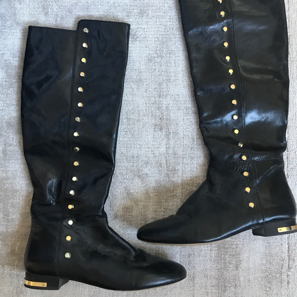 Michael Kors Leather Studded Boots