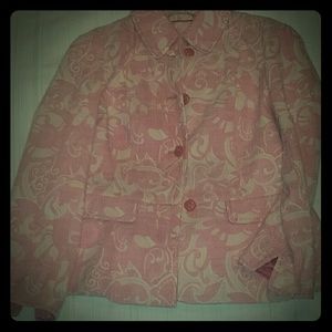 Vintage Elie Tahari 2-pc pink floral suit