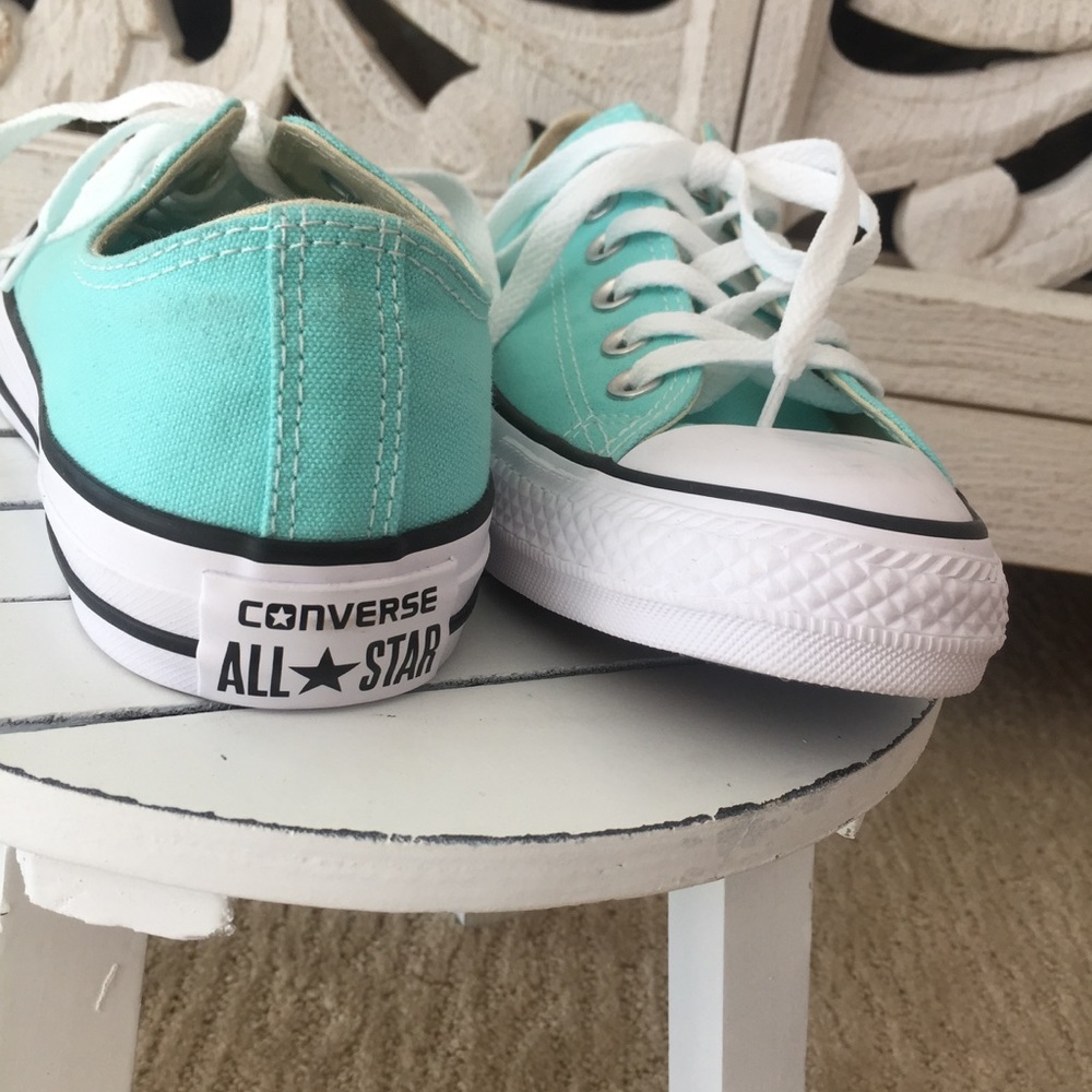 Tiffany Blue Converse Sneakers - Picture 4 of 4