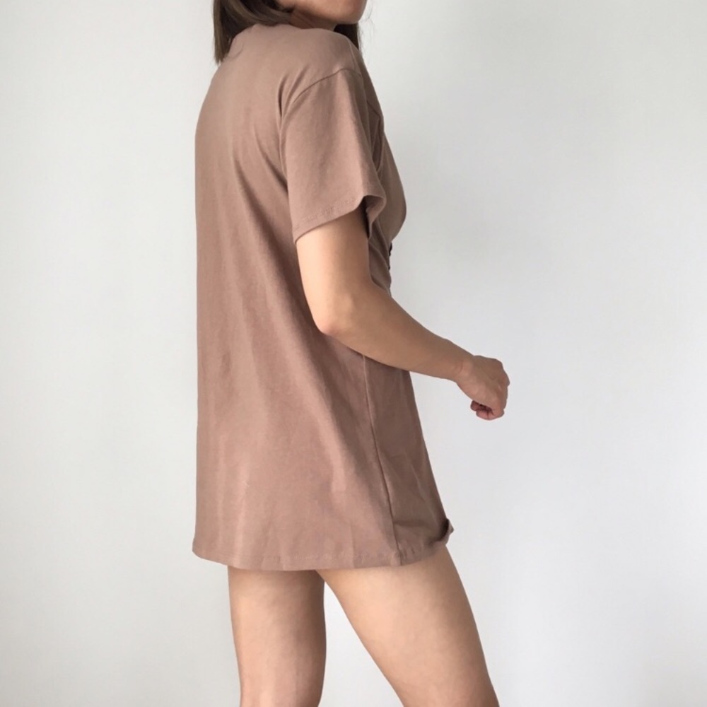 Celebrity tan nude corset tshirt - Picture 6 of 6