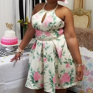 Floral bridal shower dress