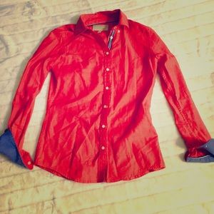 Women's bottom up collared shirt