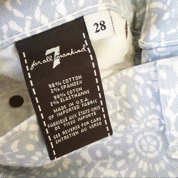 7 Jeans Cropped Laceprint Skinny Jean - Picture 4 of 5