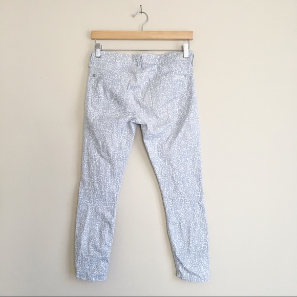 7 Jeans Cropped Laceprint Skinny Jean - Picture 3 of 5