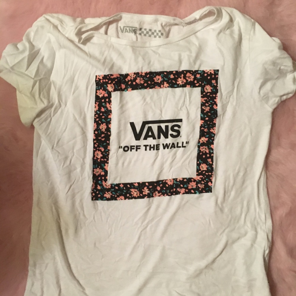 Vans floral t shirt