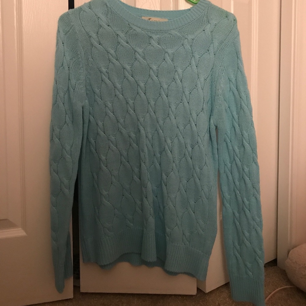 Oversized knit sweater.