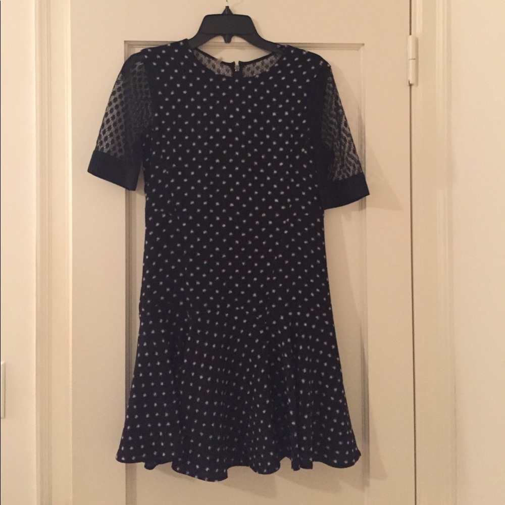 Rebecca Taylor black / white polka dot dress
