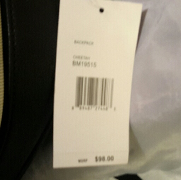 Hold Betsey johnson ⭐bckpck cheetah velveteen NWT - Picture 2 of 6