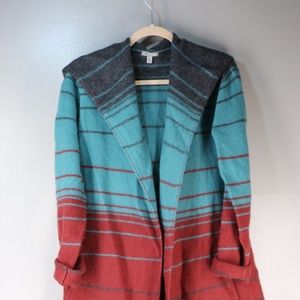 Horny Toad Wool Hooded Sweater Cardigan