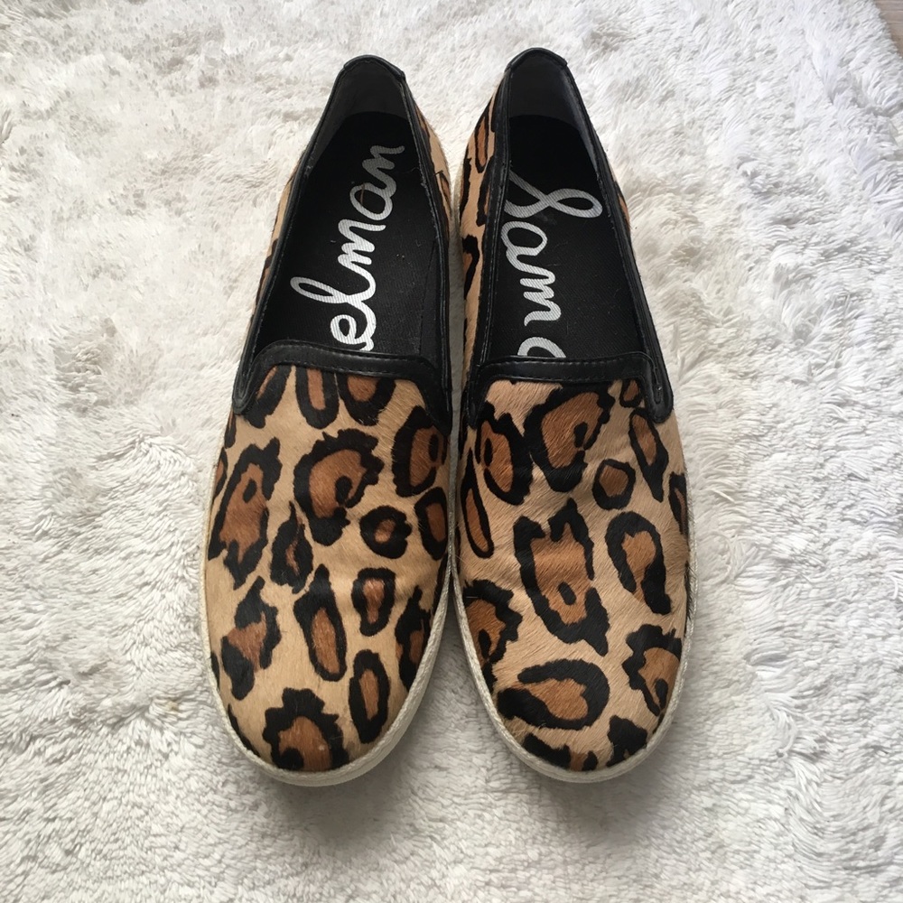 ✨Sam Edelman leopard slip ons.