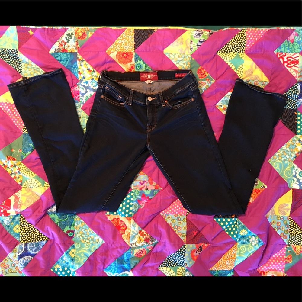 Lucky Brand Charlie Baby Boot Dark Jeans