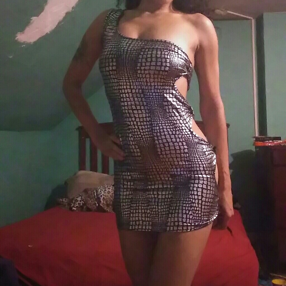 Wet seal one shoulder dress