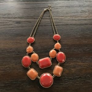 Boutique coral statement necklace
