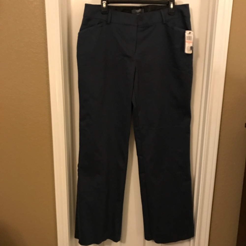 Maxime Greta Fit Midnight Blue Pants Size 10 NWT