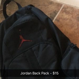 Jordan Black Backpack
