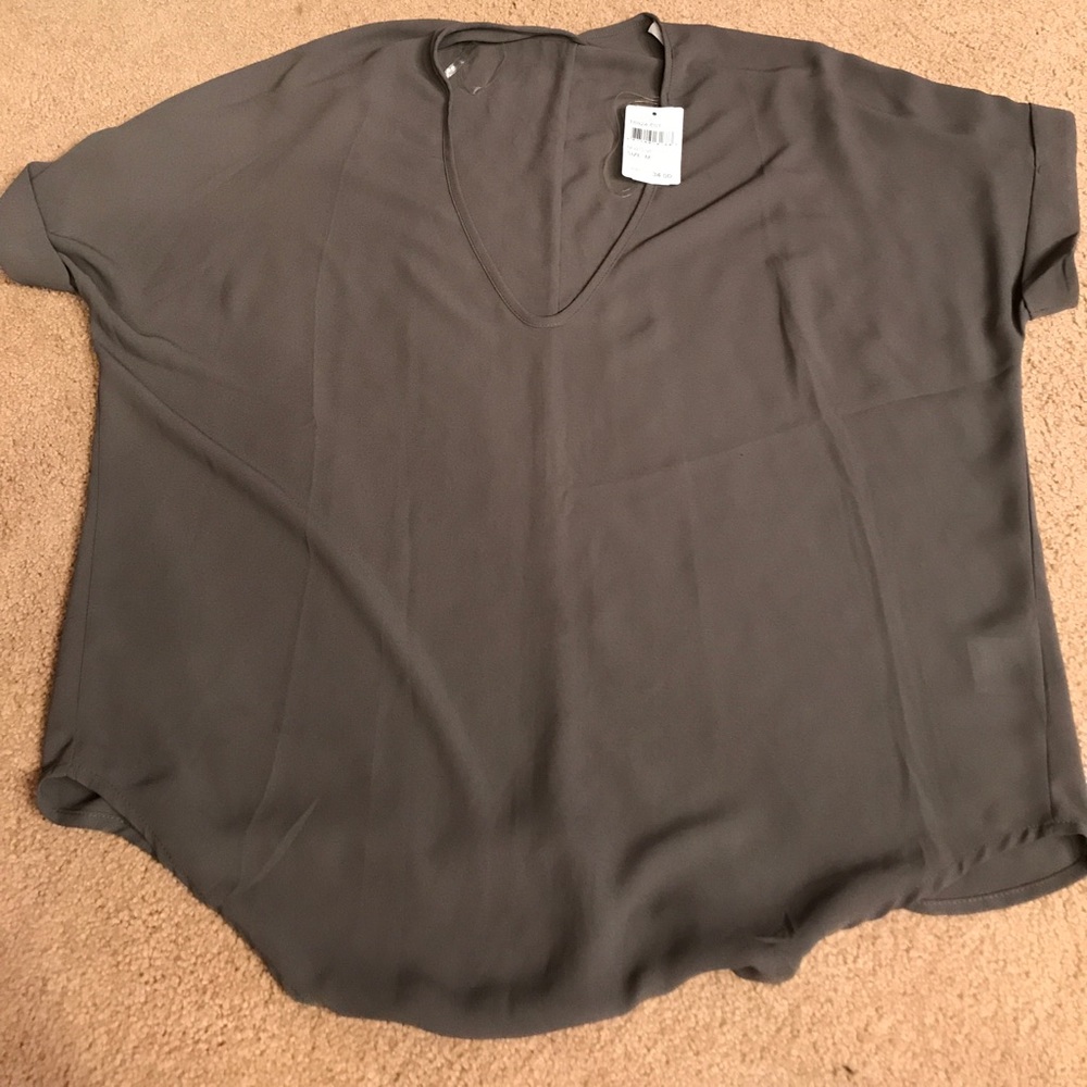 Olive short sleeve dress shirt