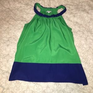 ⚠️ LAST CALL! Navy & green colorblock halter