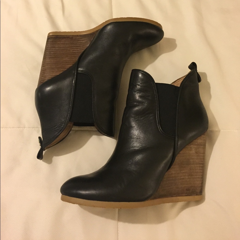 Coach wedge booties