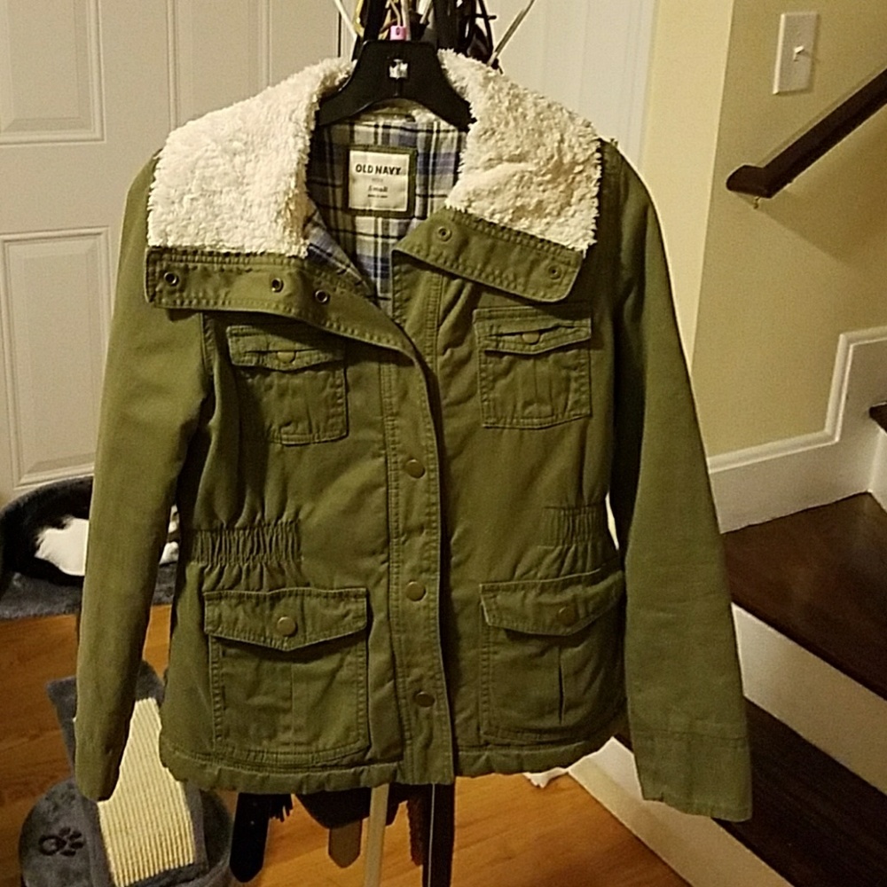Green olive jacket / coat old navy