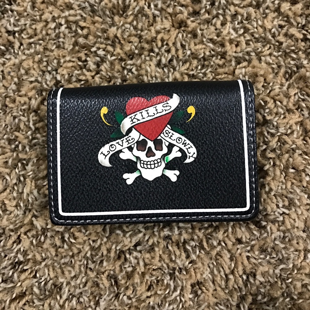 Ed Hardy Skull (Authentic) Card Holder/Wallet