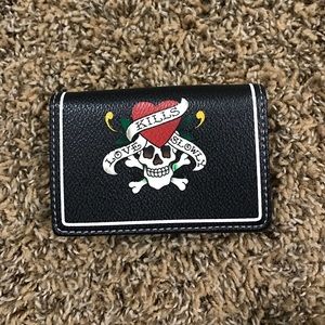 Ed Hardy Skull (Authentic) Card Holder/Wallet