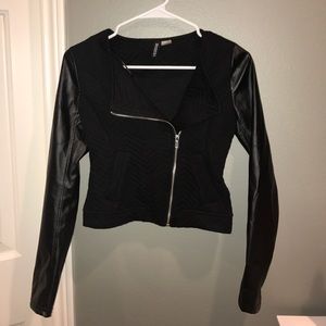 H&m faux leather jacket
