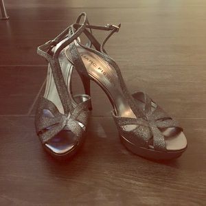 Mark Fisher dark silver heels