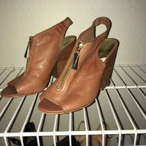 Vince Camuto open toe booties